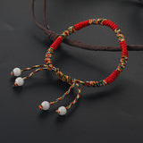 Retro Simple Ethnic Style Lucky Red Rope Bracelet