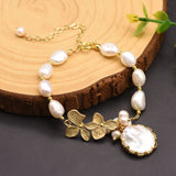 Baroque freshwater pearl bracelet
