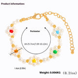 Pearl Woven Flower Necklace Bracelet