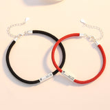 Chinese Style Natal Year Red Rope Braided Couple Bracelet