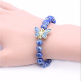 Lapis Lazuli Natural Stone Bead Bracelet