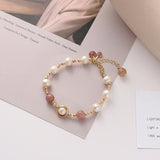 Fashion Simple Ladies Pearl Crystal Bracelet