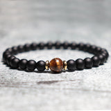 Tiger Eye Beaded Luxury Zirconia Bracelet