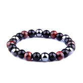 Tiger Eye Men's Bracelet Obsidian
