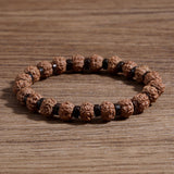 New Product European And American Style Agate Beaded Bracelet Volcanic Stone Prayer Bracelet