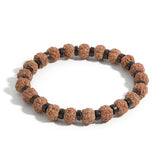 New Product European And American Style Agate Beaded Bracelet Volcanic Stone Prayer Bracelet