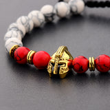 Helmet Bracelet Stone Bead Bracelet