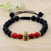 Helmet Bracelet Stone Bead Bracelet