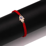 Red Flat Knot Braided Hand Rope Peace Protection Ornaments