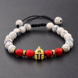 Helmet Bracelet Stone Bead Bracelet