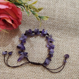 Crystal agate gravel hand-woven bracelet