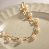 French Elegant Bracelet Women's Freshwater Pearl Bracelet
