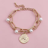 Imitation pearl bracelet