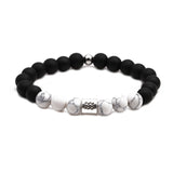 Twelve constellation black frosted bracelet