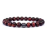 Volcanic Rock Tiger Eye Bead Bracelet