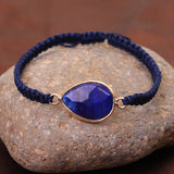 Fashion Personality Water Drop Lapis Lazuli Bracelet