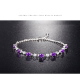 Silver Bracelet Amethyst