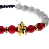 Helmet Bracelet Stone Bead Bracelet