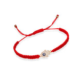 Red Flat Knot Braided Hand Rope Peace Protection Ornaments
