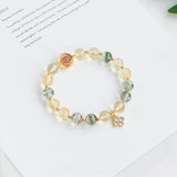 Natural Citrine Green Ghost Bracelet