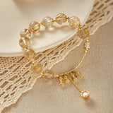 Natural Blonde Crystal Bracelet Transfer Lucky