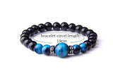 Blue Tiger Eye Men's Bracelet