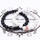 Agate Crown Energy Volcanic Stone Bracelet