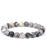 8mm Green Gold Tiger Eye Yoga DIY Agate Bead Bracelet