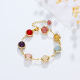 Bracelet Women's Transfer Strawberry Crystal Sea Sapphire Colorful Crystal