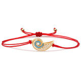 Conch Red Rope Simple Bracelet