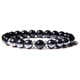 Natural Tiger Eye Stone Stretch Men's Bracelet
