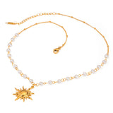 Stainless Steel Pearl Necklace High-grade Ins Fashion Jewelry
