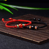 Agate Couple Jewelry Beaded Bracelet Red String