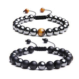 Tiger Eye Stone Bracelet Braided Vintage Bracelet
