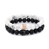 Agate Crown Energy Volcanic Stone Bracelet