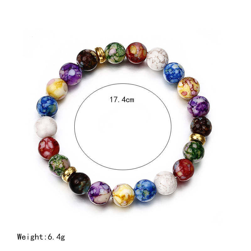 Natural Agate Volcanic Stone Bracelet
