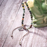 Handmade Bead Bracelet, Imitated Aquatic Agate Stone Bracelet, Female Jewelry