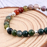 Handmade Bead Bracelet, Imitated Aquatic Agate Stone Bracelet, Female Jewelry